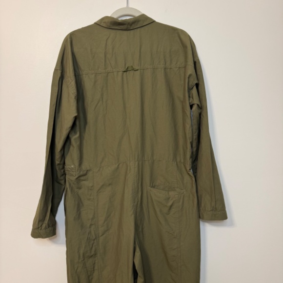 Free People Movement Mesmerize Me Utility Coveralls - Olive Green | Size S - Picture 7 of 12